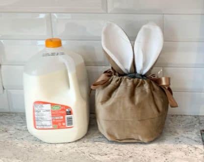 Velvet Easter Bag Bunny Combo