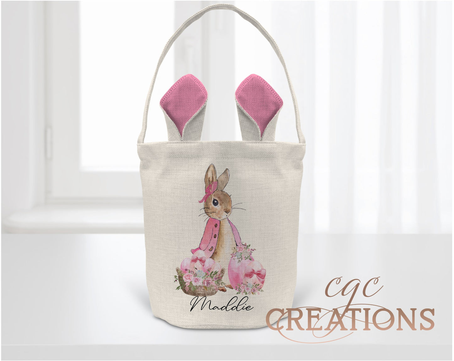 Personalized Rabbit Easter Bags