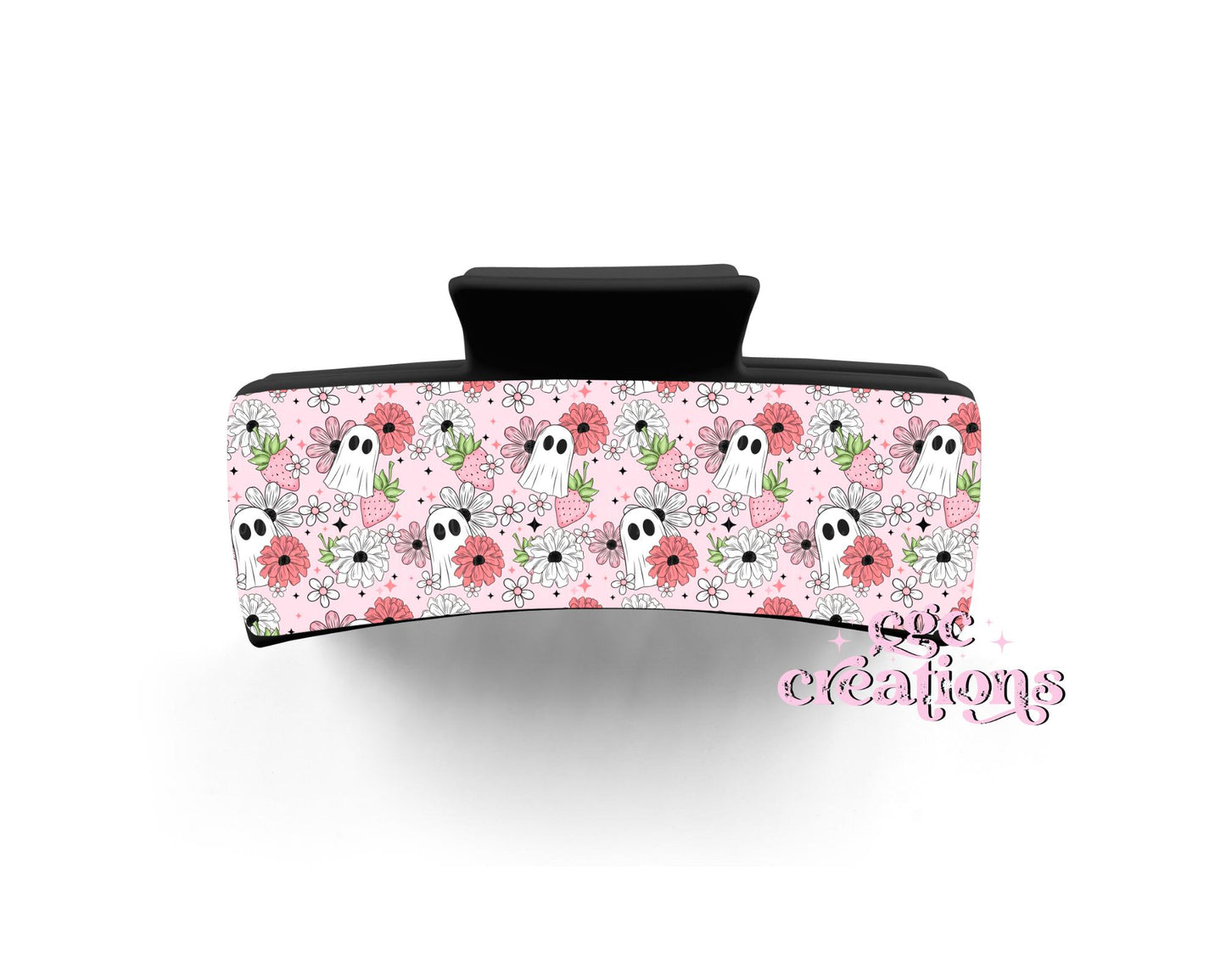 Floral Ghost Claw Hair Clip