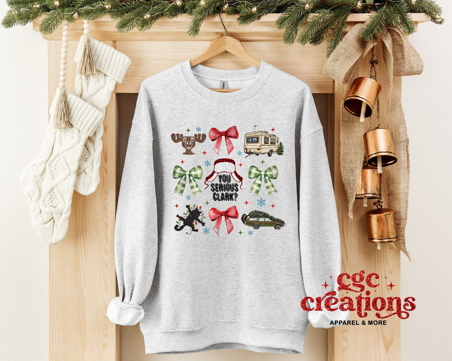 Are You Serious Christmas Crewneck Sweatshirt