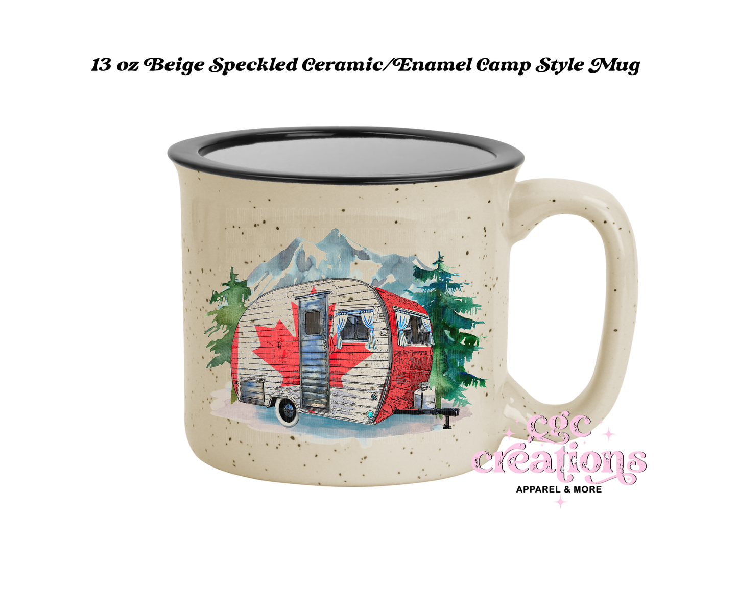 Canada Travel Trailer 15oz Ceramic Coffee Mug