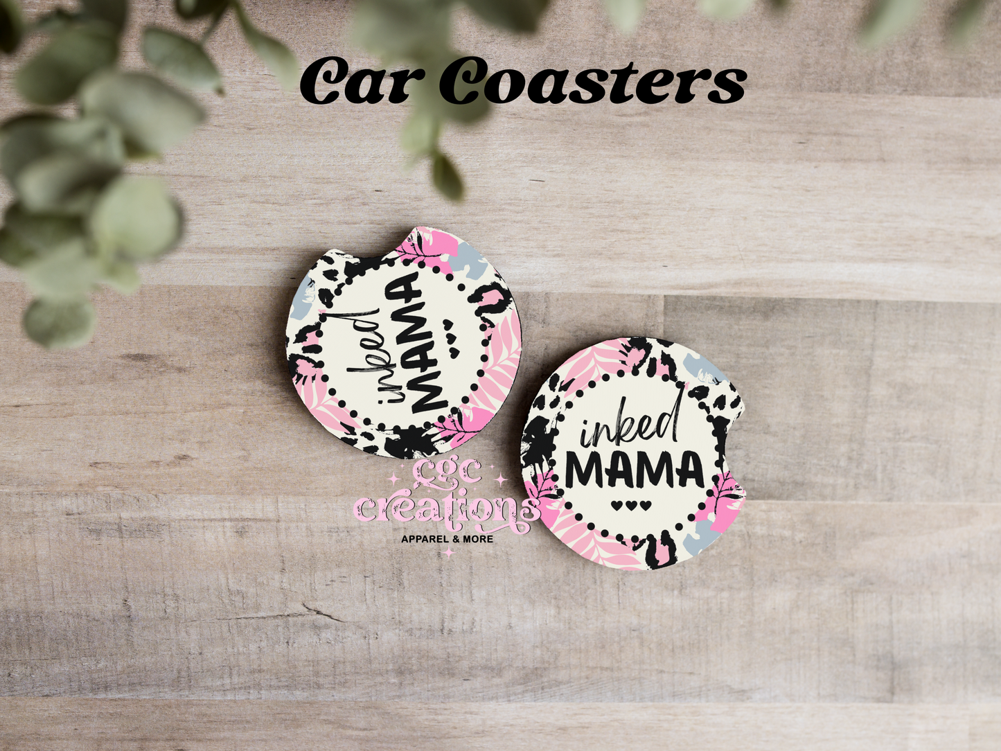 Inked Mama Car Coasters