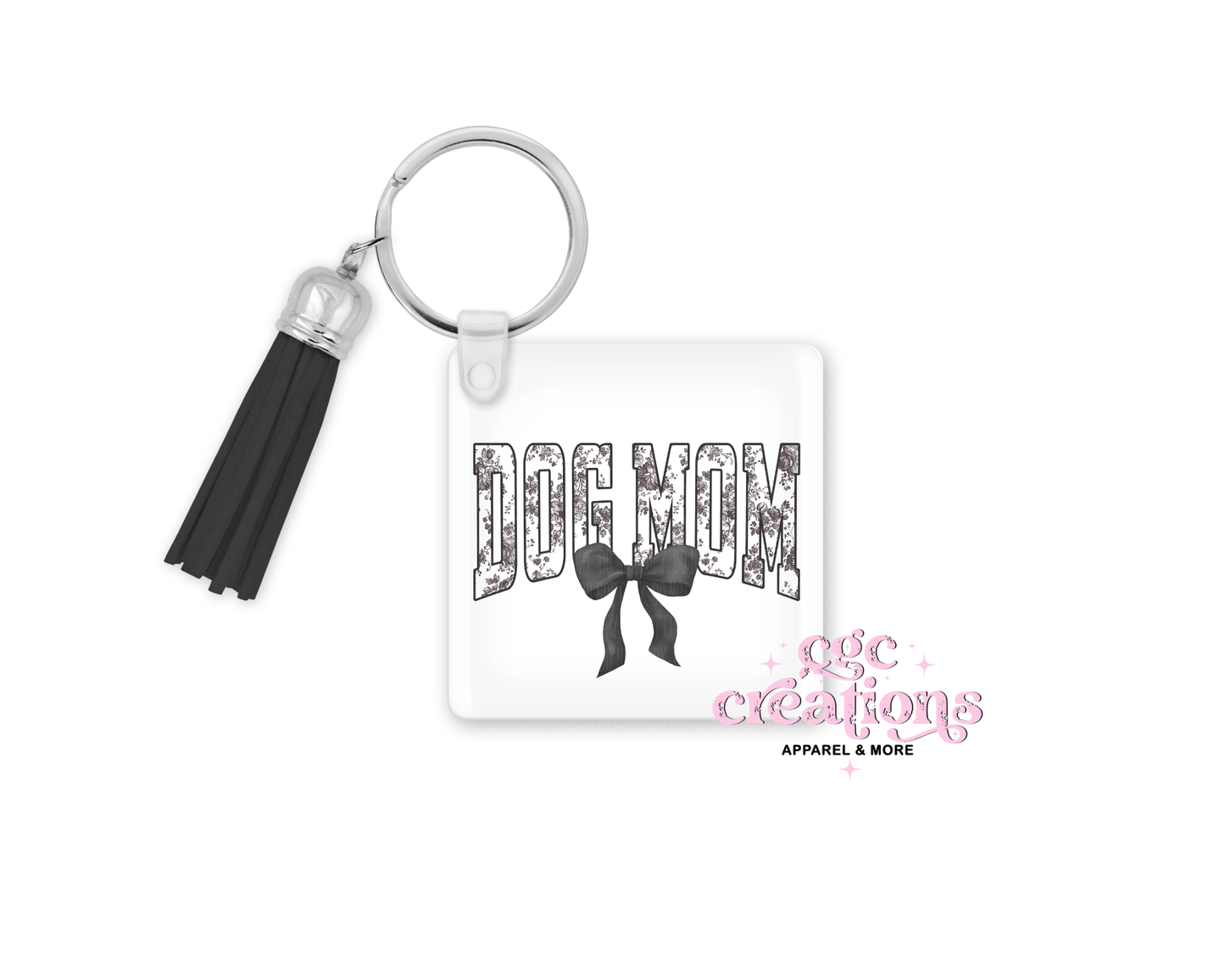 Dog Mom Acrylic Keychain