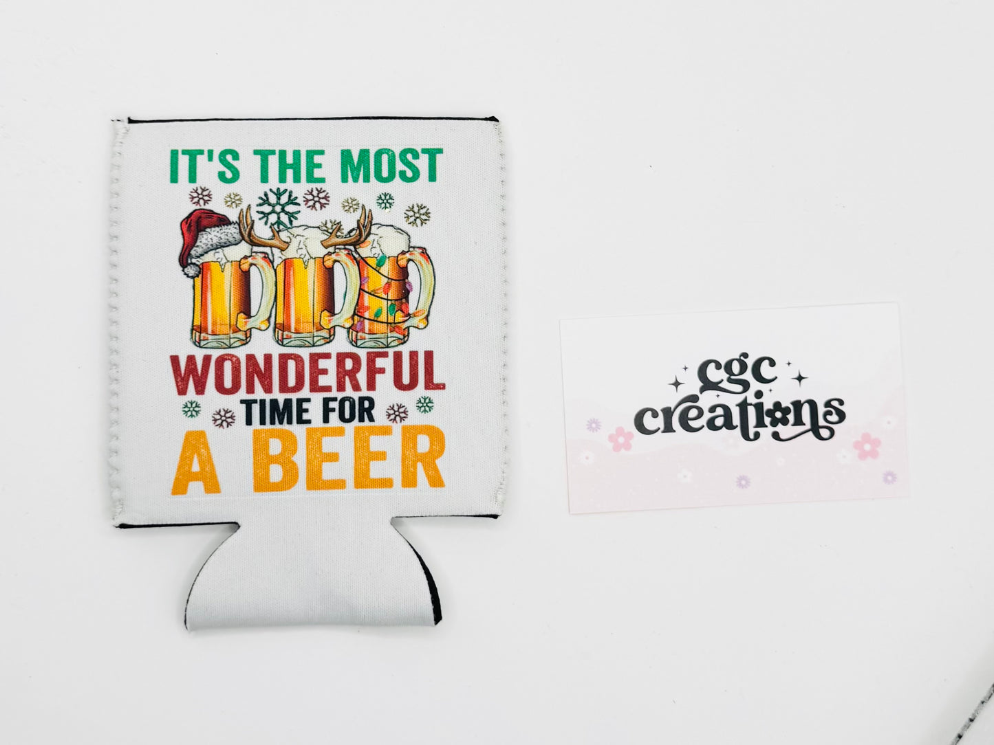 It's The Most Wonderful Time Or A Beer # 2 Neoprene Can Koozie