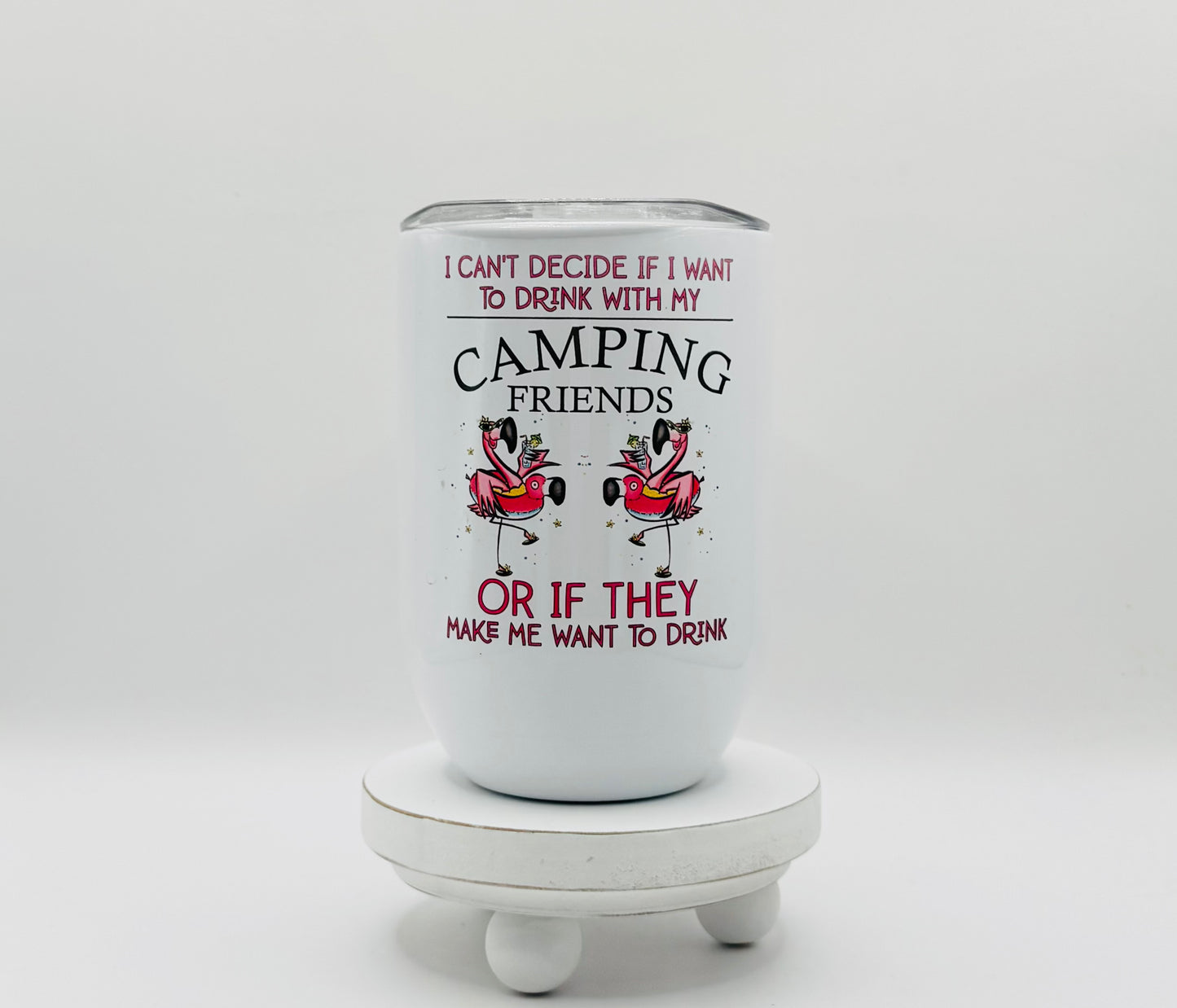 Camping Friends Insulated Wine Tumbler