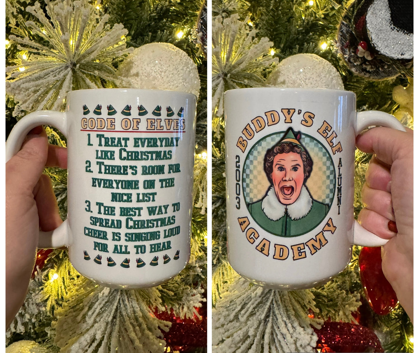 Buddy Christmas Mug 15 oz Ceramic Coffee Mug
