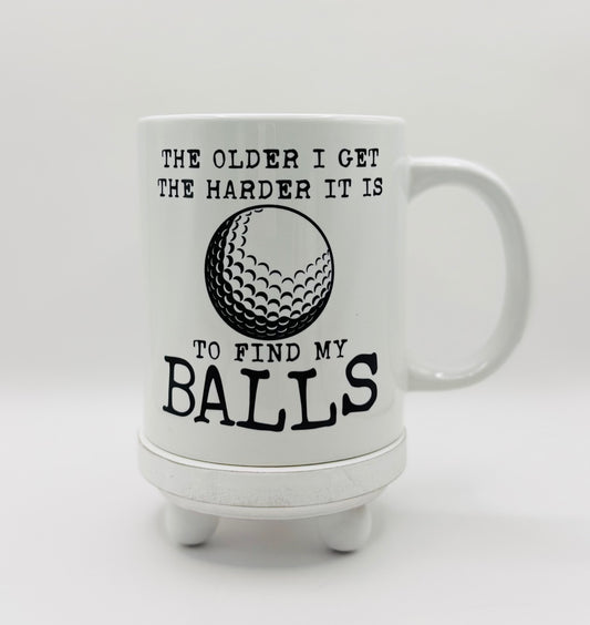 To Find My Balls LARGE 20oz Ceramic Coffee Mug