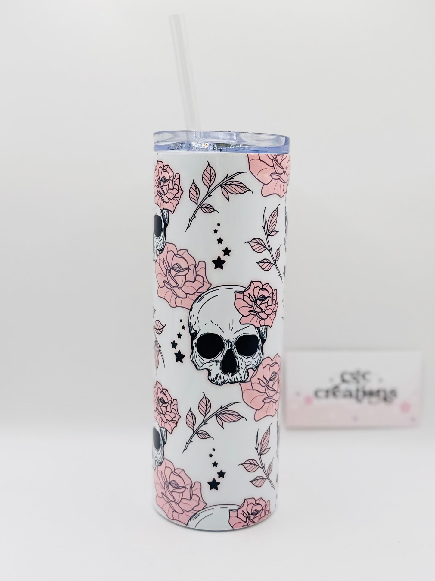 Floral Skellies 20 oz Insulated Tumbler