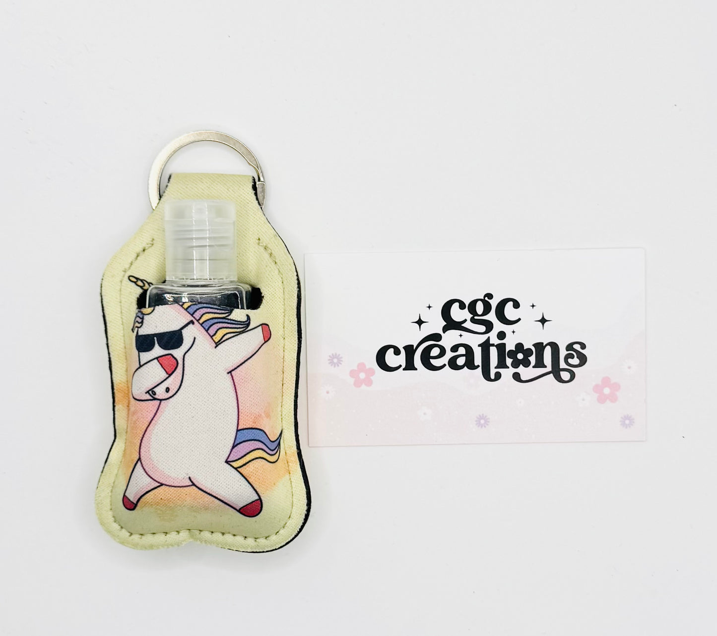 Unicorn Sanitizer Keychain
