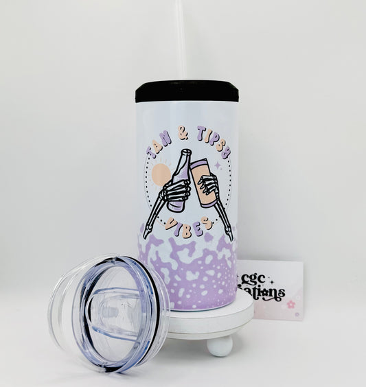 Tan & Tipsy Vibes 4-in-1 can cooler