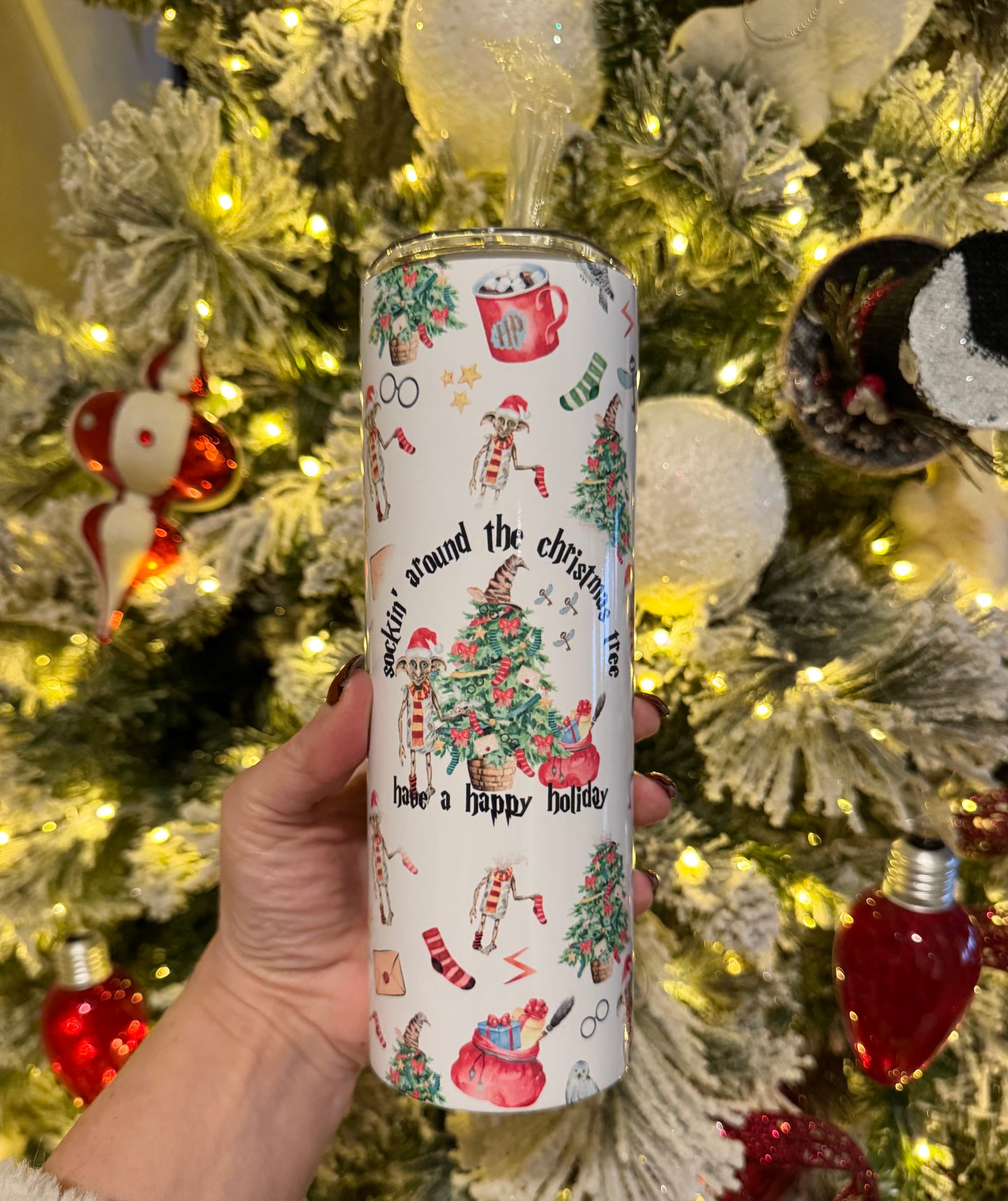 Rockin Around The Christmas Tree 20oz Insulated Tumbler