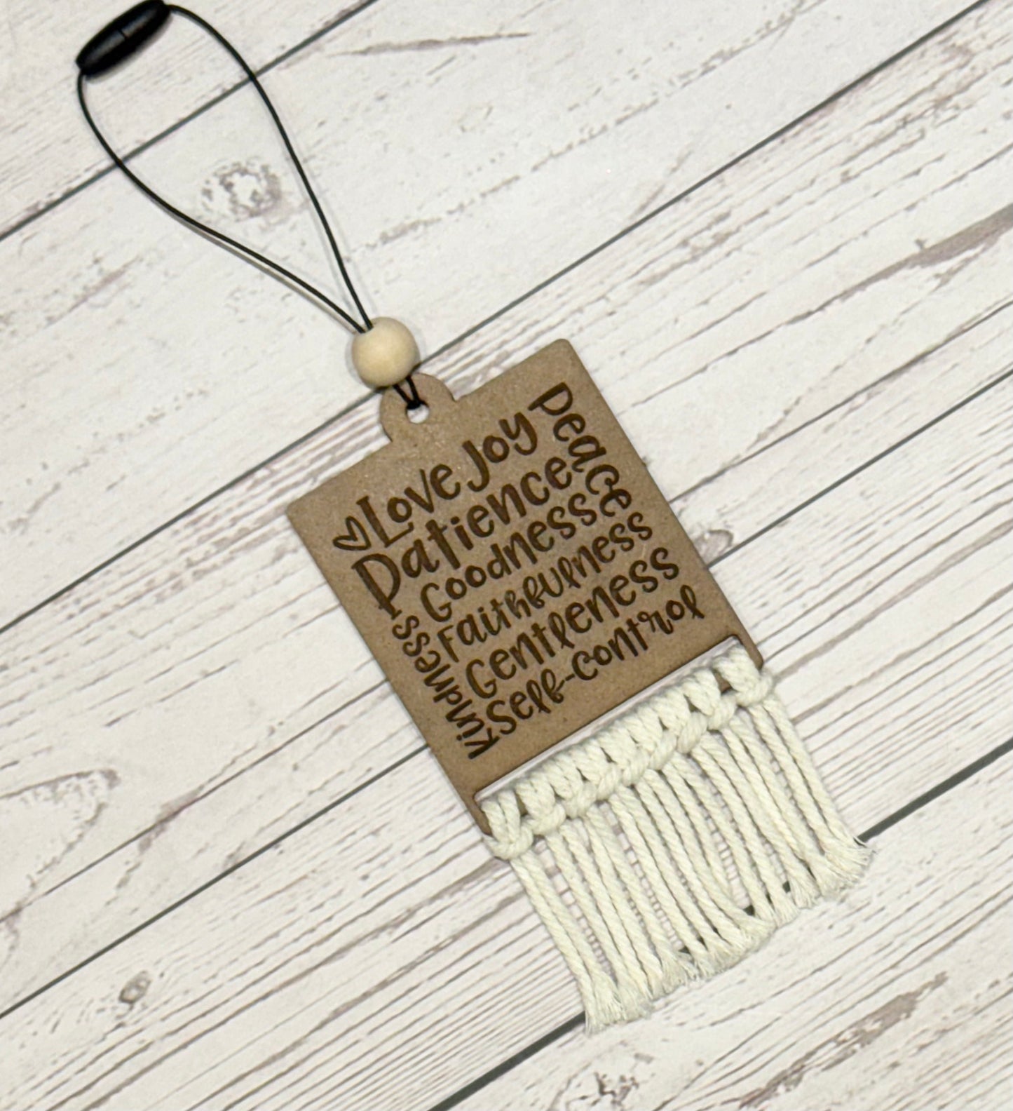 Love You Patience Etc.. Car Charm Mirror Hanger