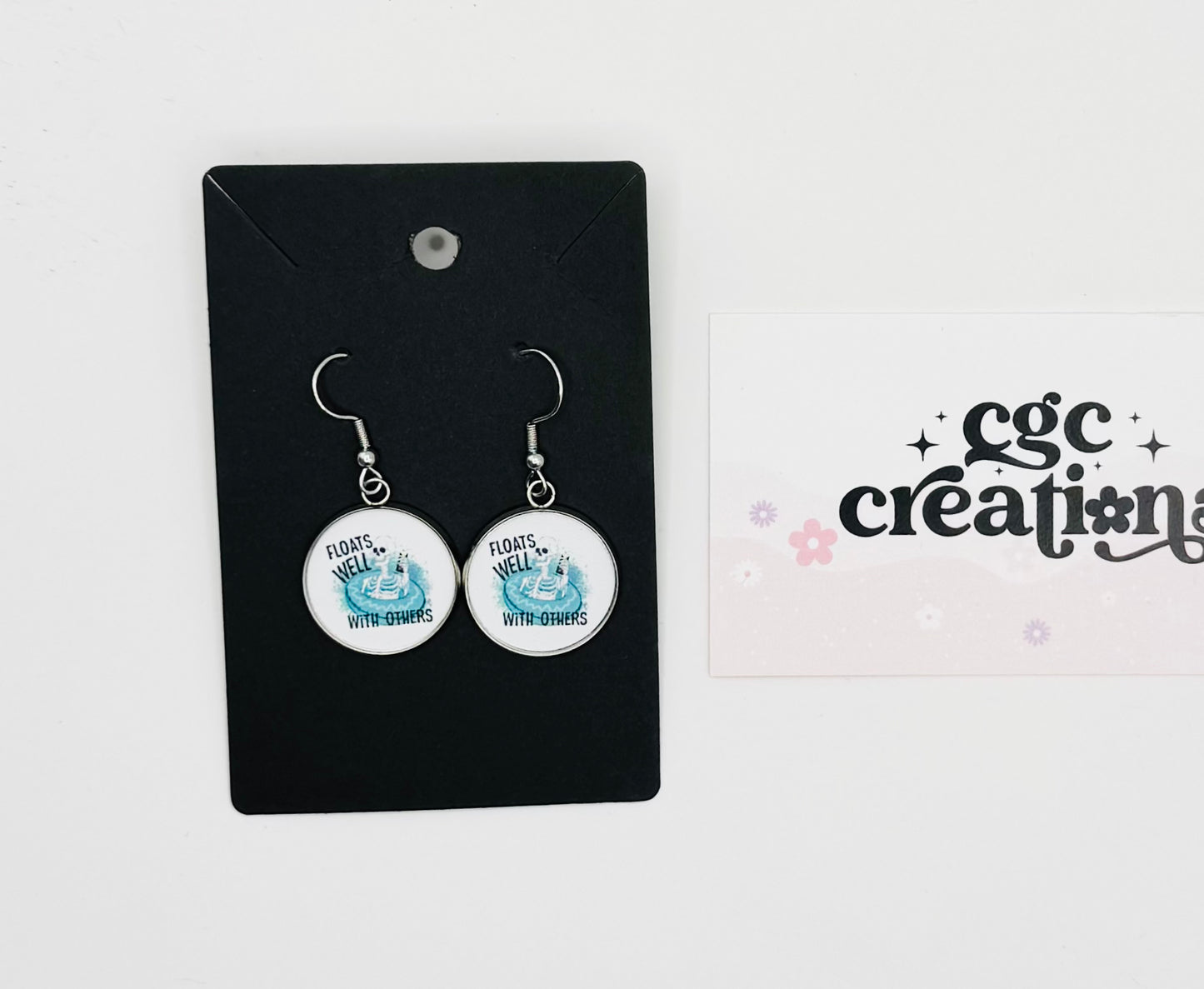 Floats Well With Others Novelty Earrings