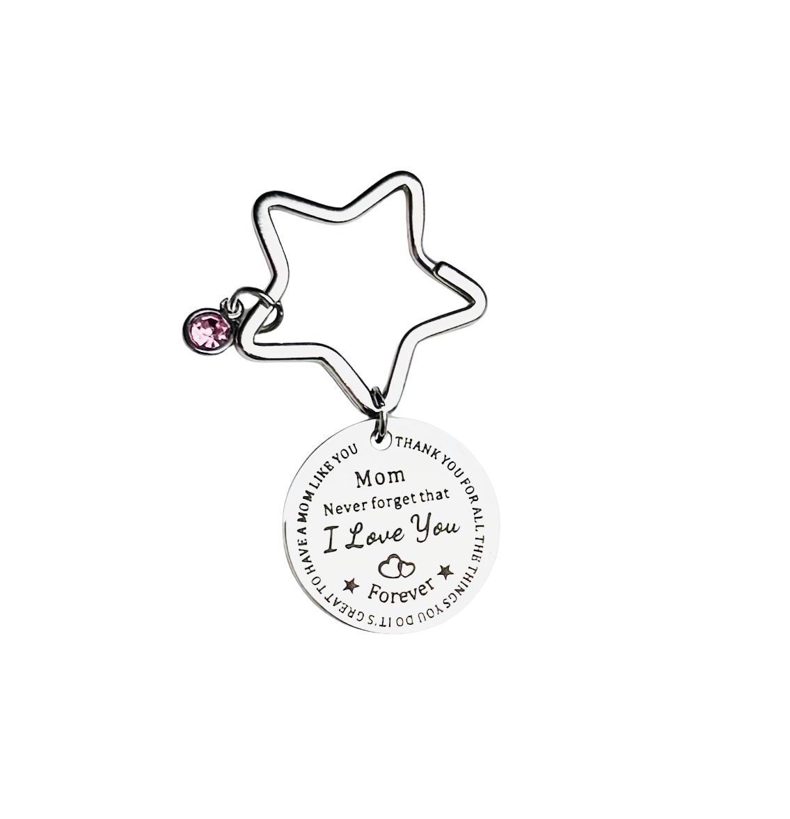 Mom I Love You Keychain