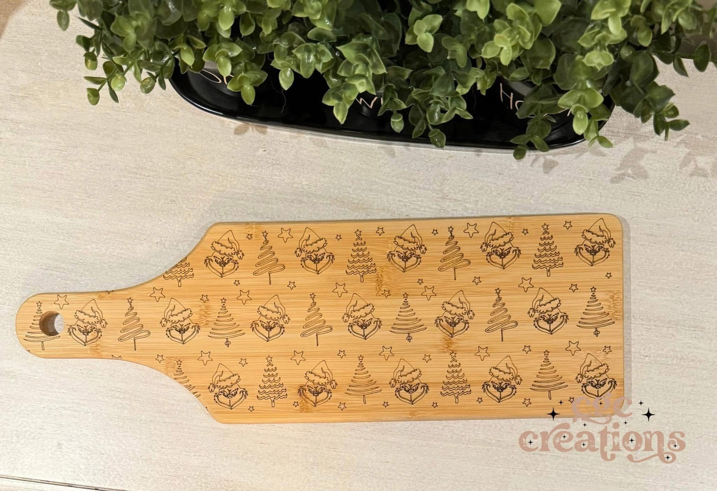 Mean One Laser Engraved Charcuterie Bamboo Board