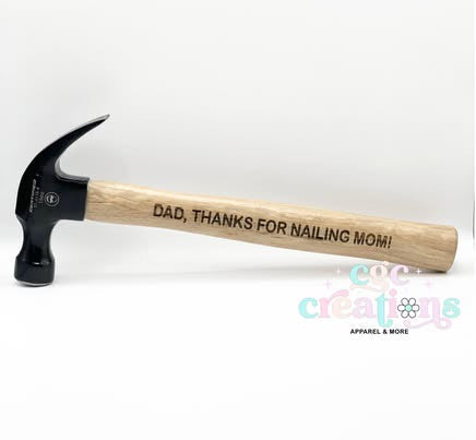 Laser Engraved Funny Hammer
