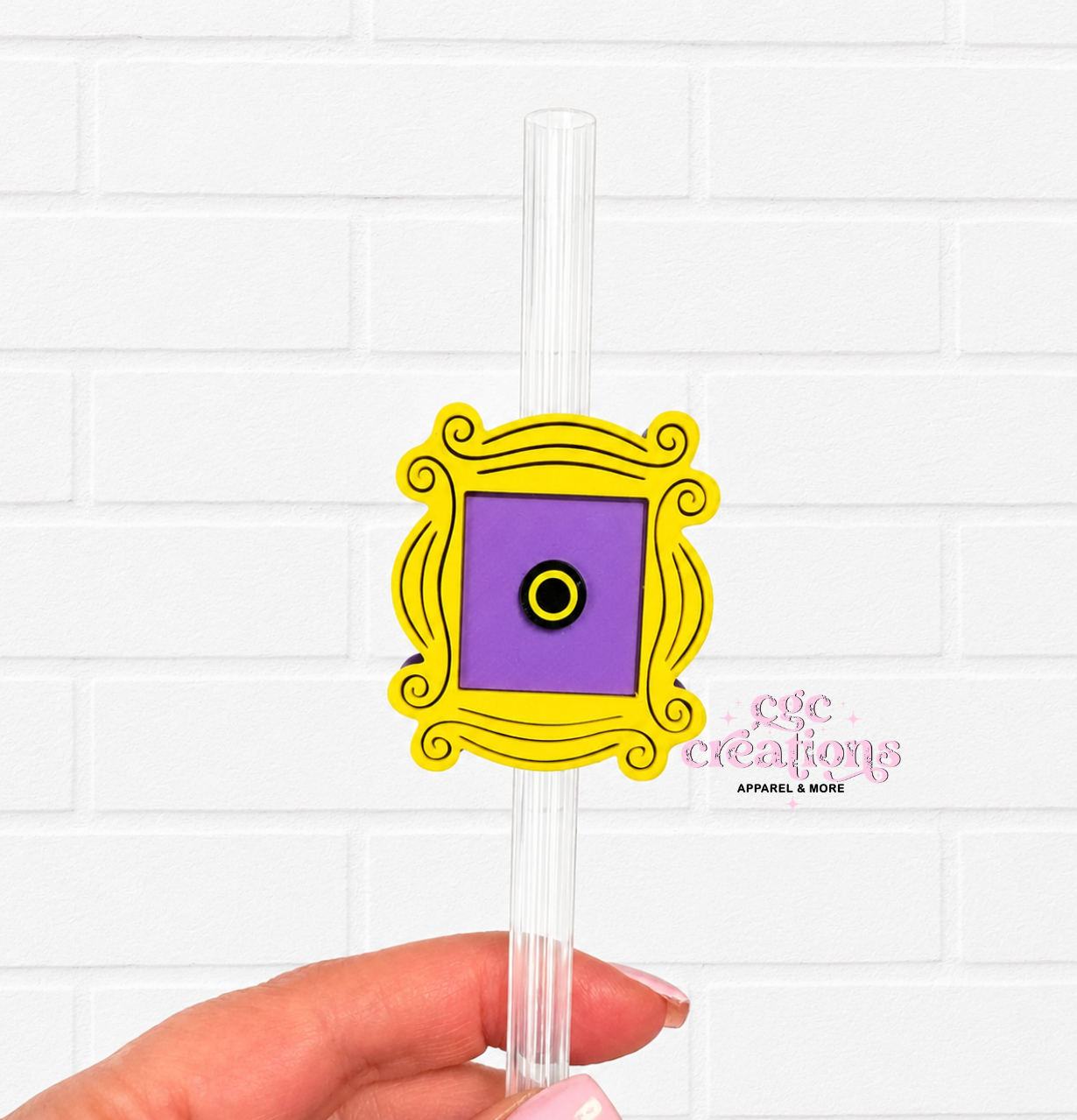 Frame Straw Topper/Cup Buddy