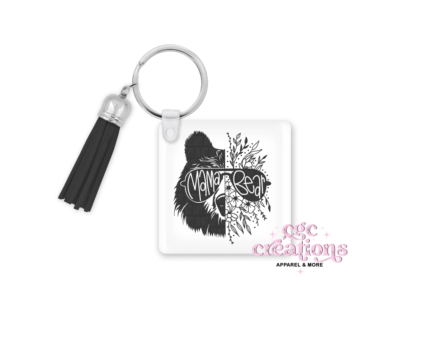 Mama Bear Acrylic Keychain