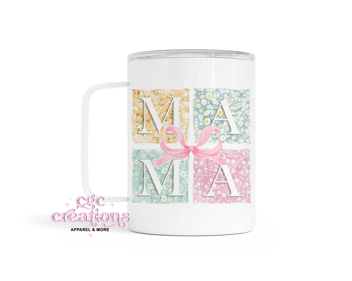 Mama Patchwork Insulated Coffee Tumbler