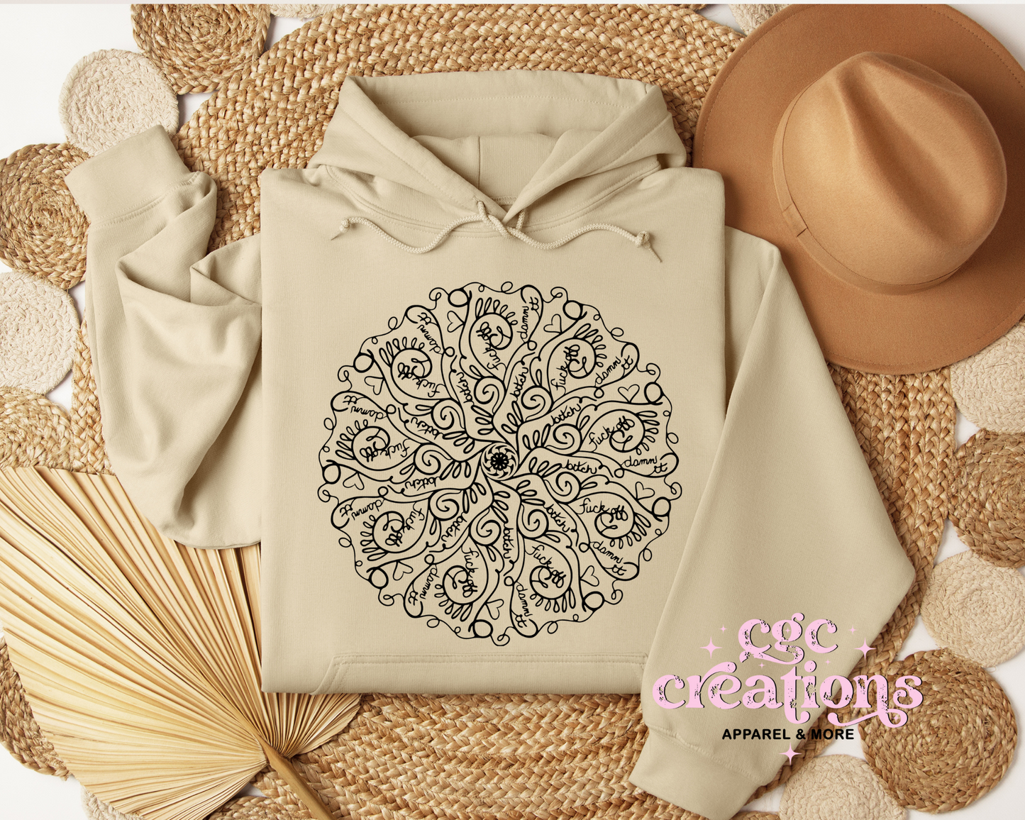 Sweary Mandala Hoodie