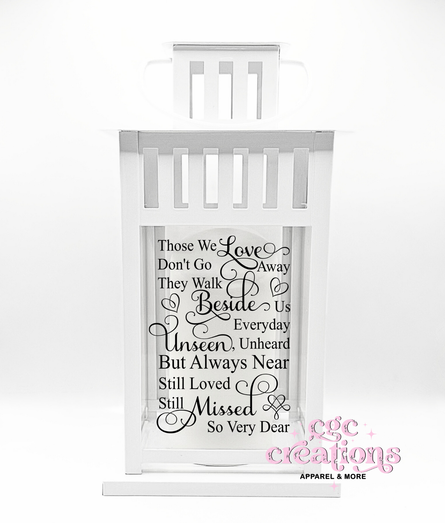 Those We Love Don't Go Away Memorial Lantern