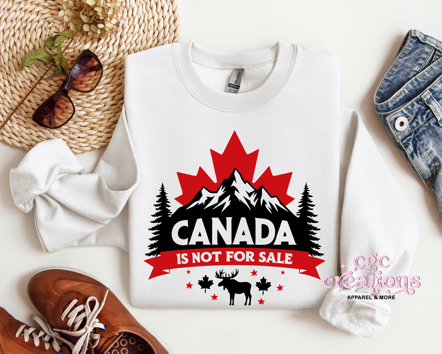 Canada Not For Sale Crewneck Sweatshirt