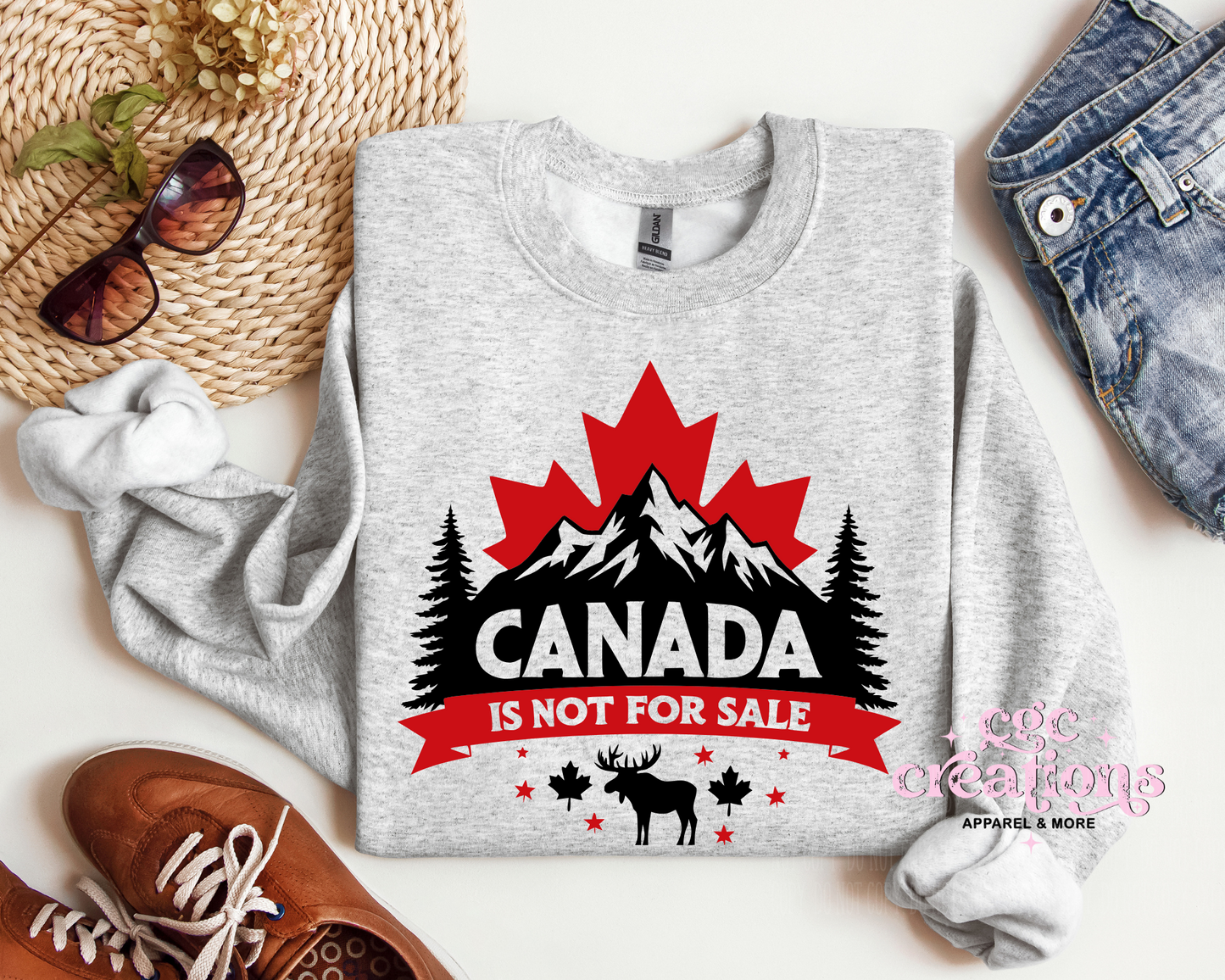 Canada Not For Sale Crewneck Sweatshirt