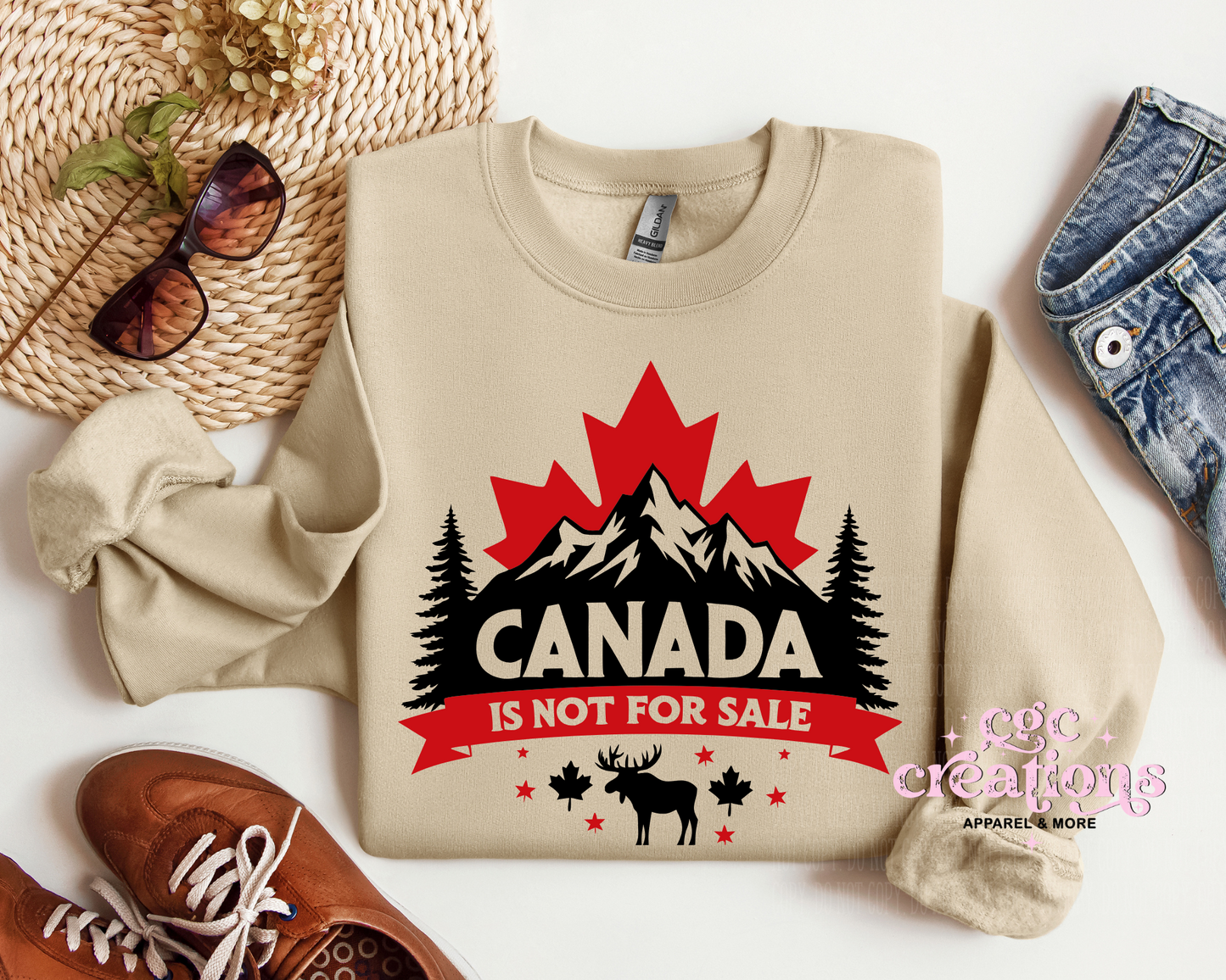 Canada Not For Sale Crewneck Sweatshirt