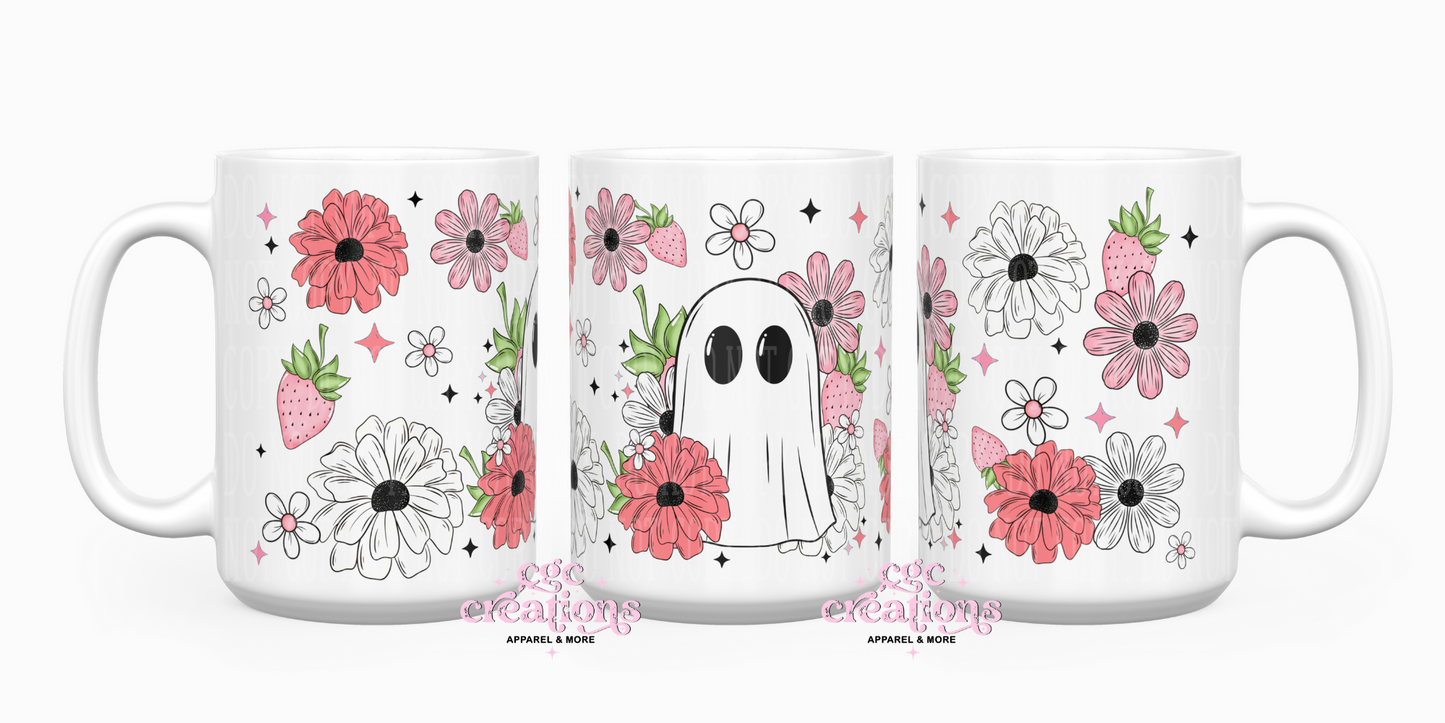 Spring Ghostie 15oz Coffee Mug