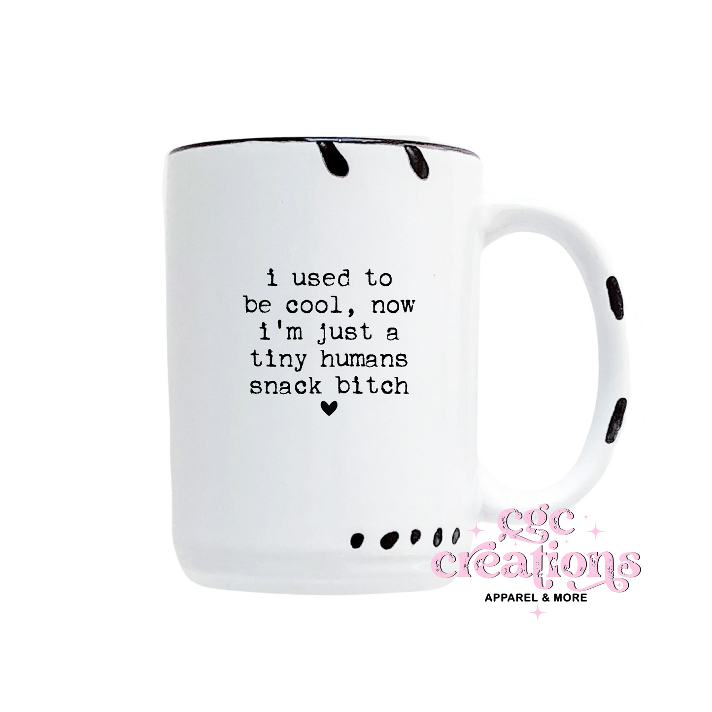 Tiny Humans Snack Bitch 15oz Ceramic Coffee Mug