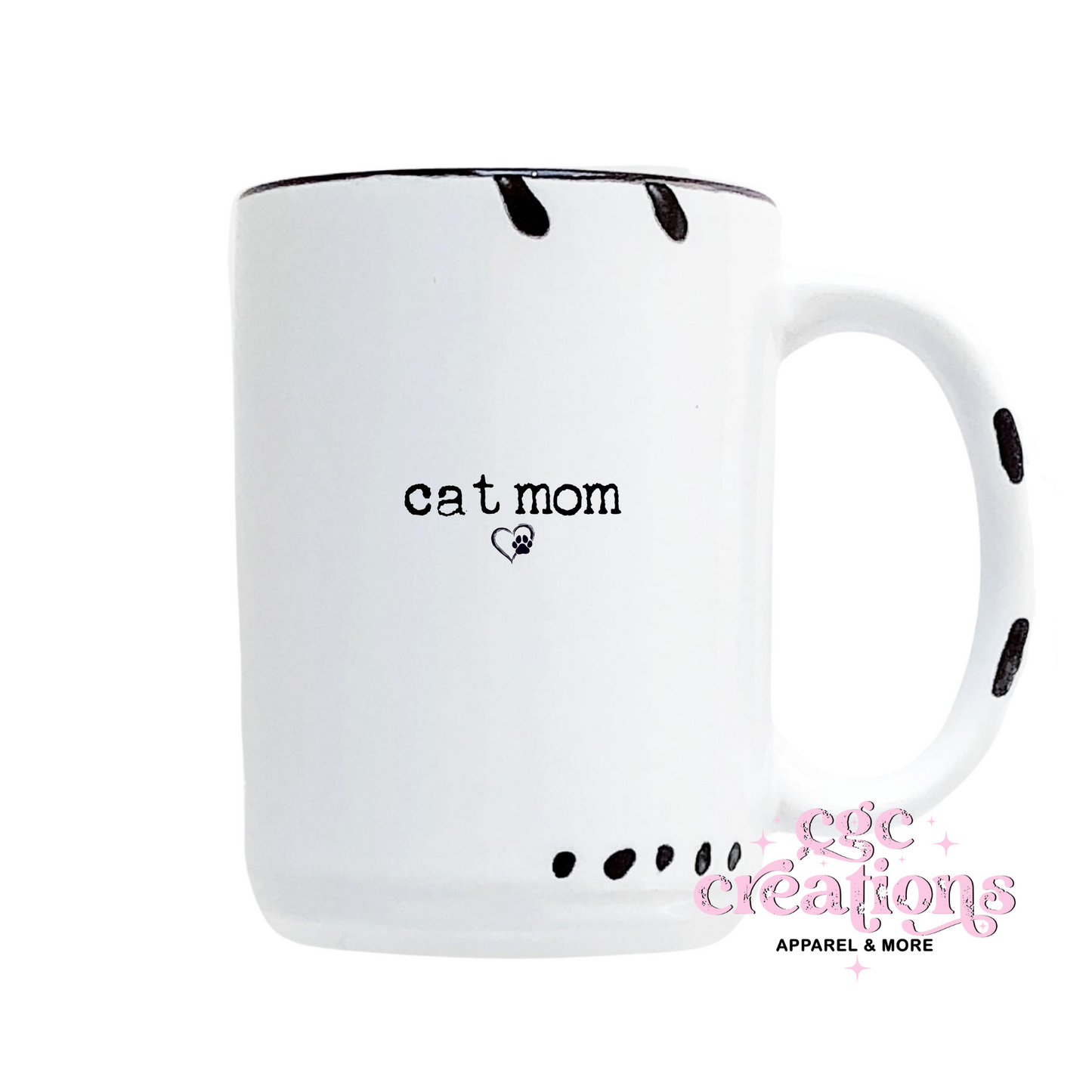 Cat Mom 15oz Ceramic Coffee Mug