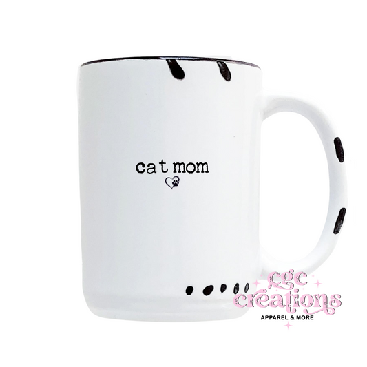 Cat Mom 15oz Ceramic Coffee Mug