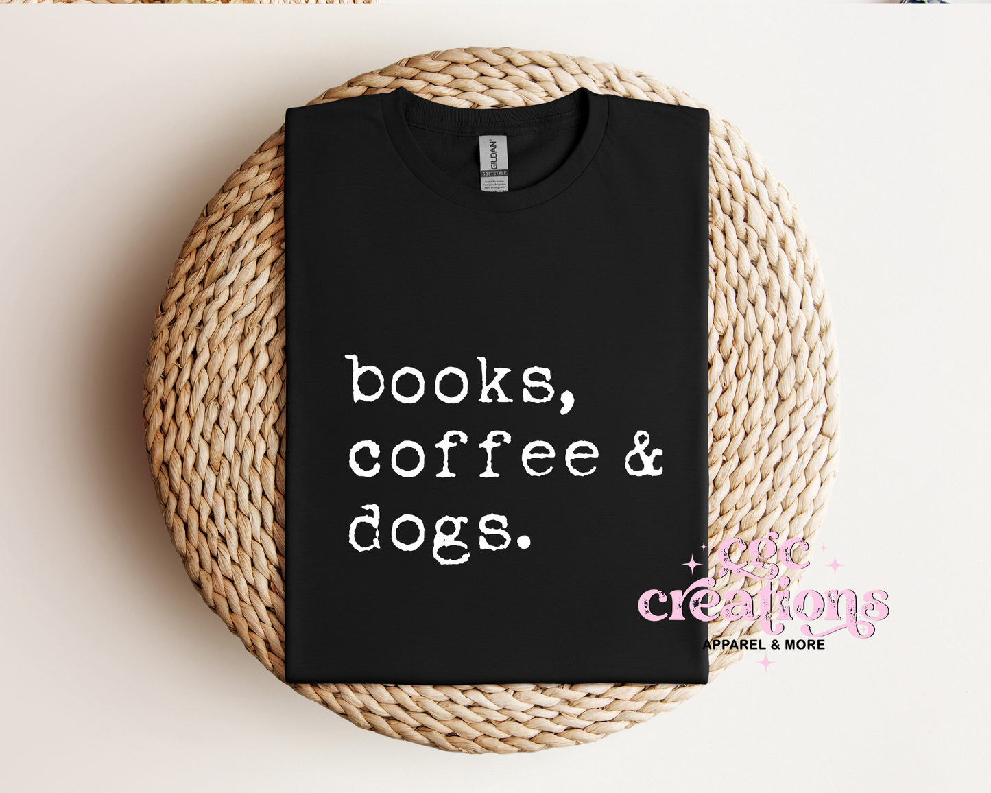 Books, Coffee & Dogs T-Shirt
