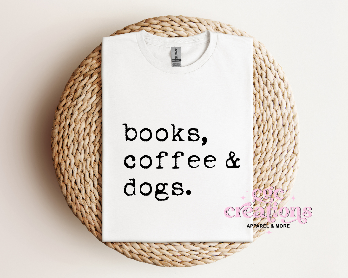 Books, Coffee & Dogs T-Shirt