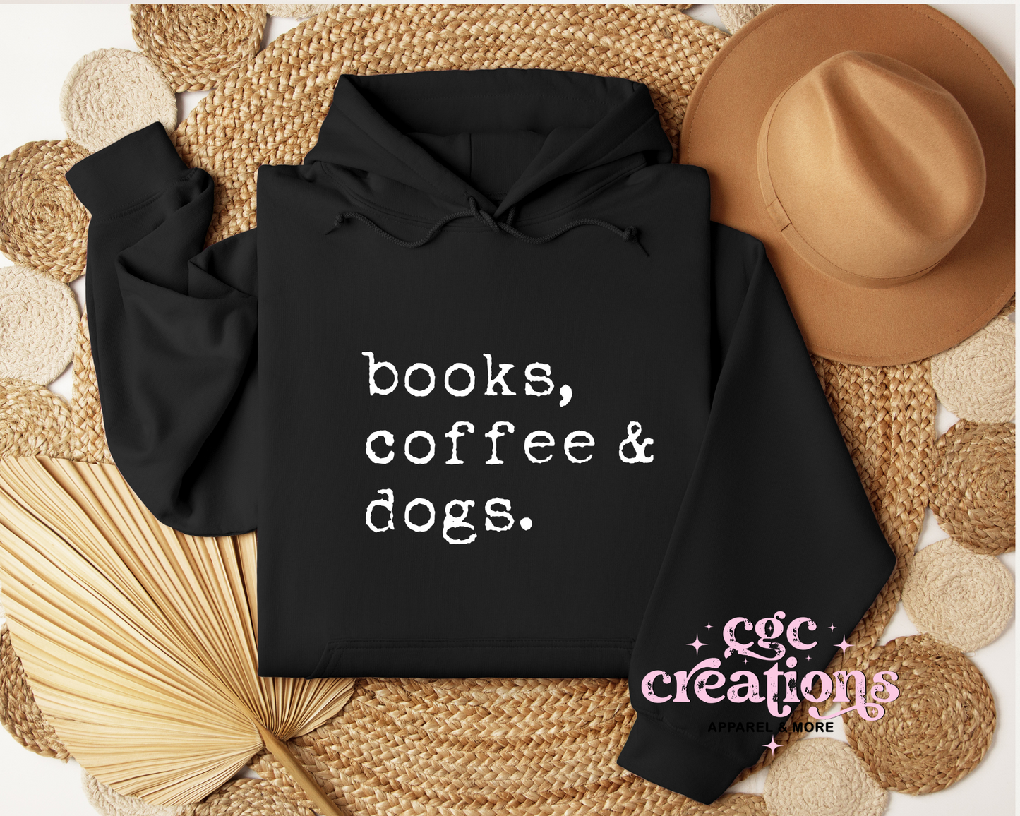 Books, Coffee & Dogs Hoodie