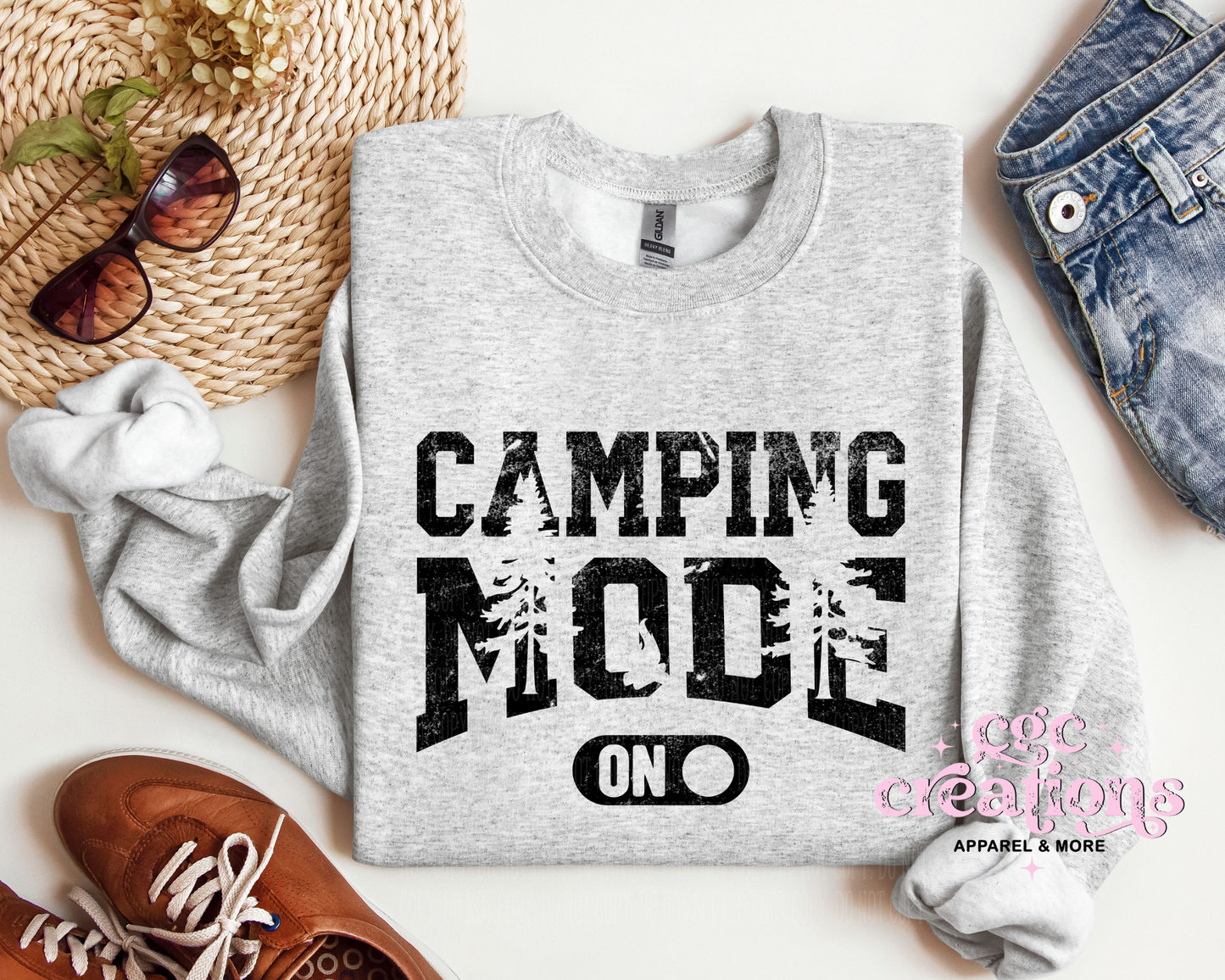 Camping Mode Crewneck Sweatshirt