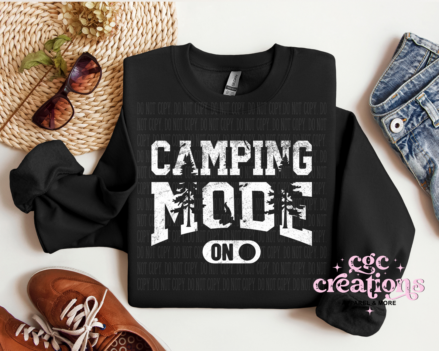 Camping Mode Crewneck Sweatshirt