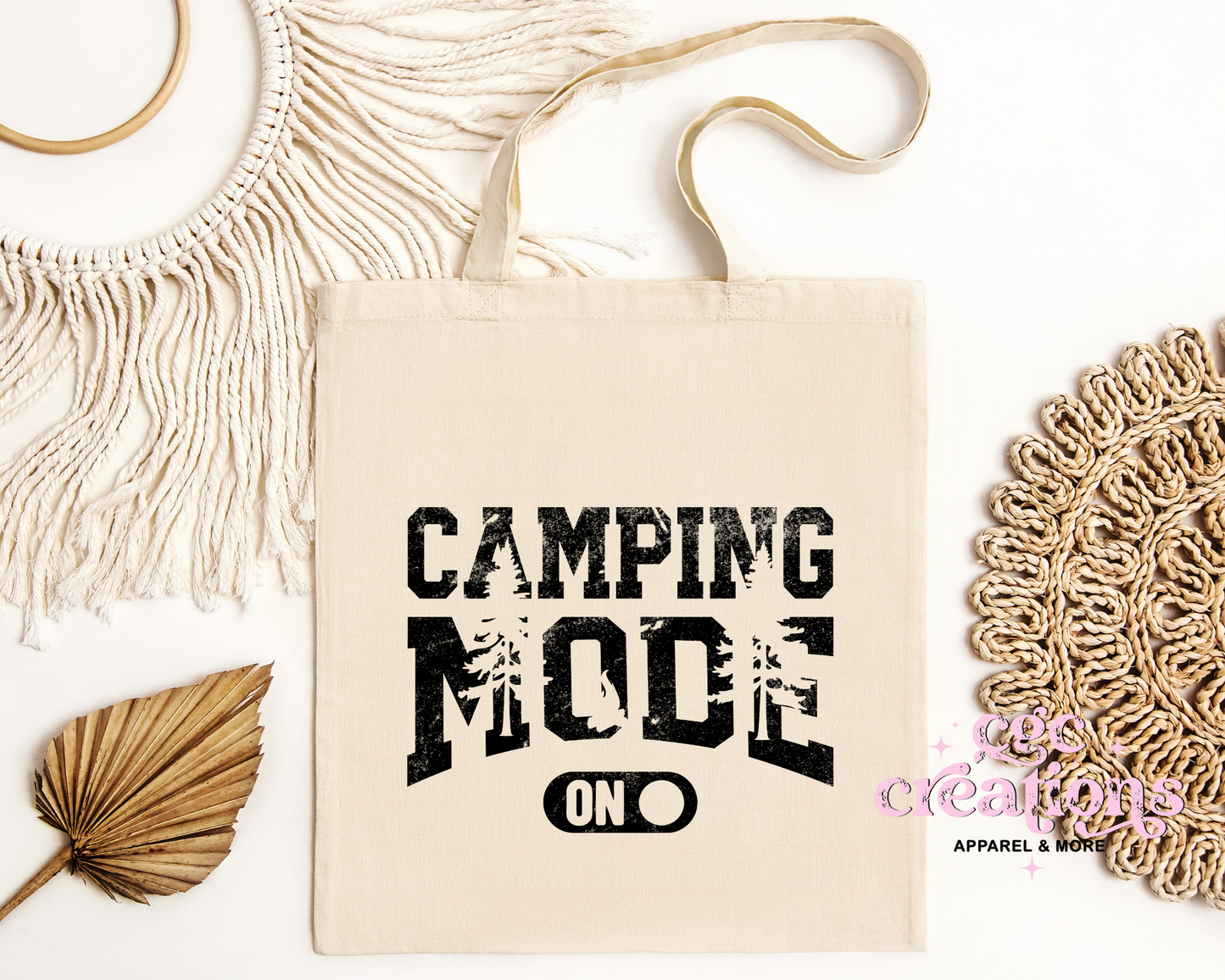 Camping Mode Tote Bag