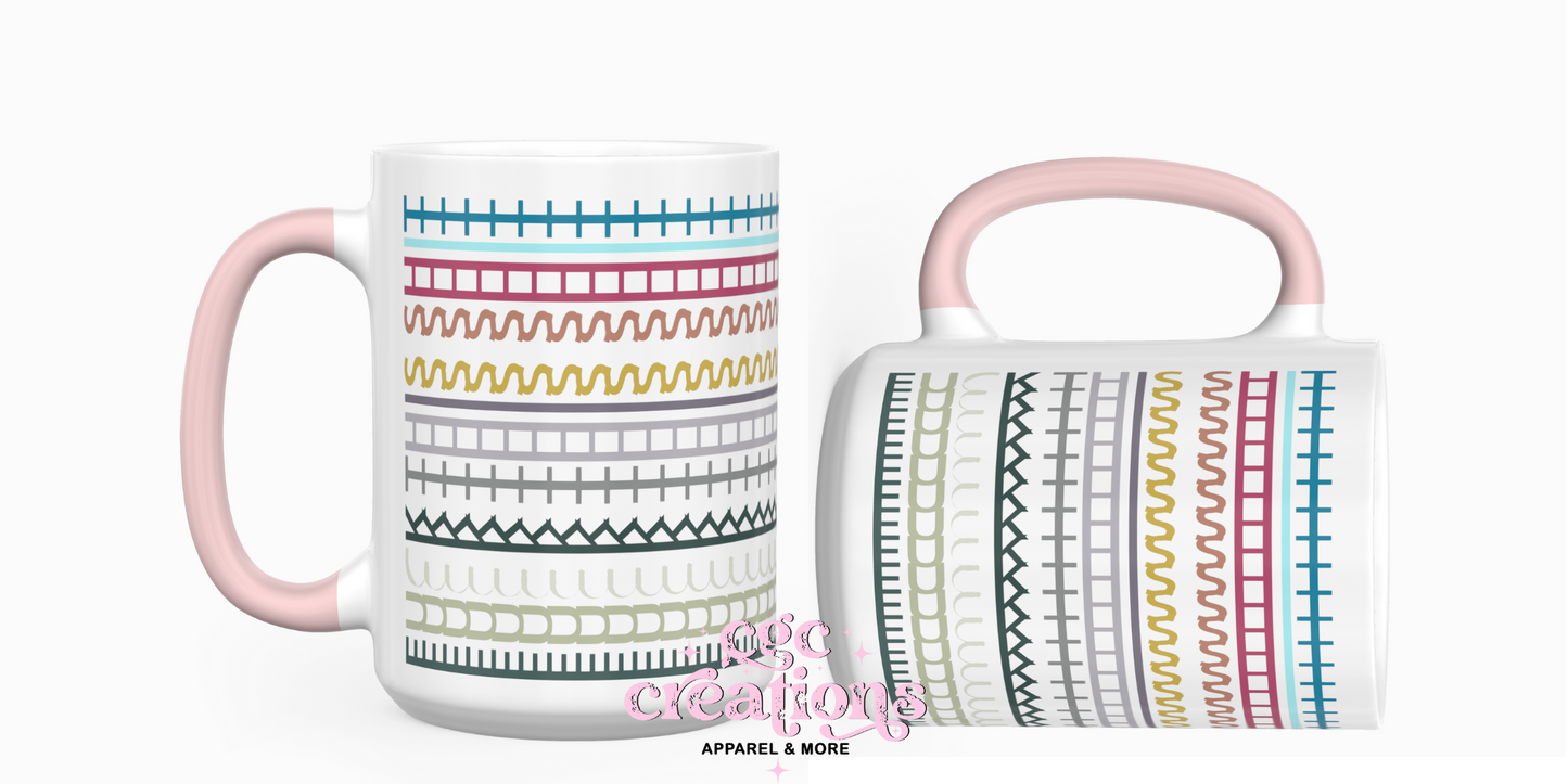 Fuck This Shit Hidden Message (colored version) 15oz Ceramic Coffee Mug