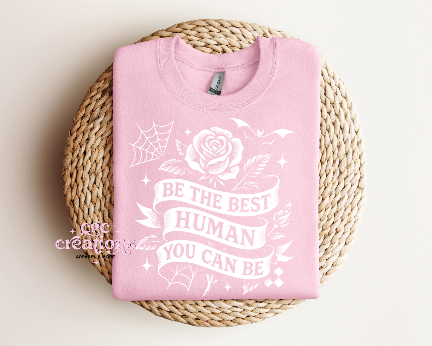 Be The Best Human You Can Be Crewneck Sweatshirt