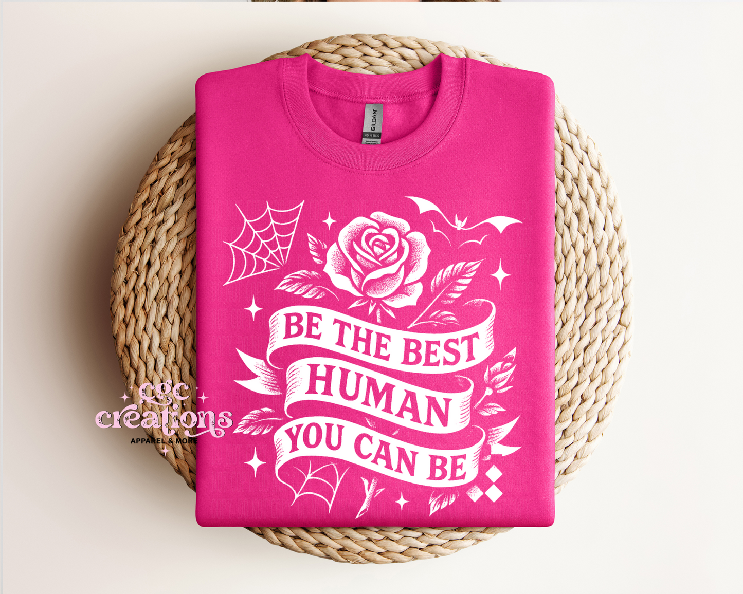 Be The Best Human You Can Be Crewneck Sweatshirt
