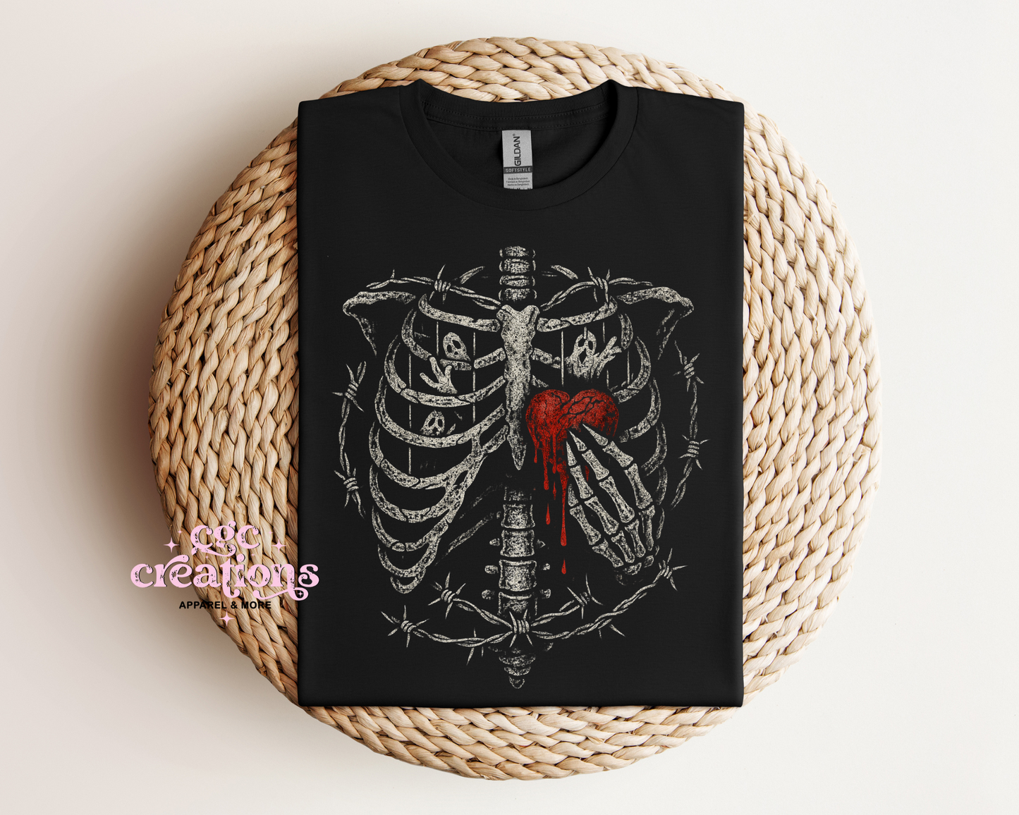 Bleeding Heart Ribcage T-Shirt