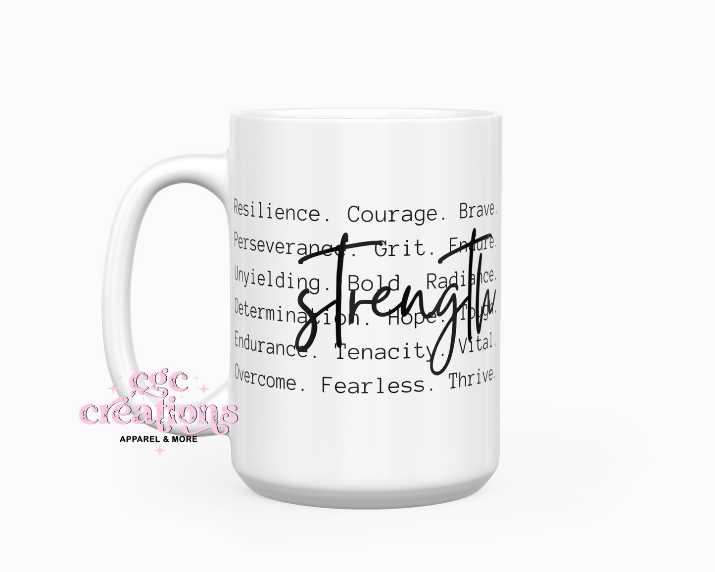 Strength Definition 15oz Coffee Mug