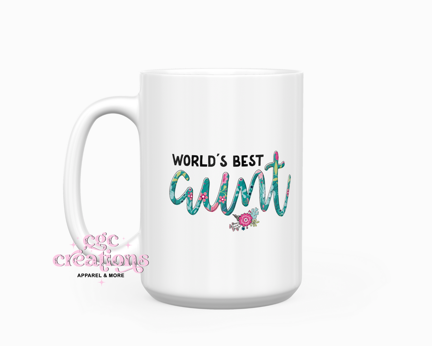 World's Best Aunt (font matters) 15oz Ceramic Coffee Mug