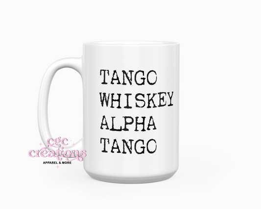 Twat Phonetic Alpha 15oz Coffee Mug