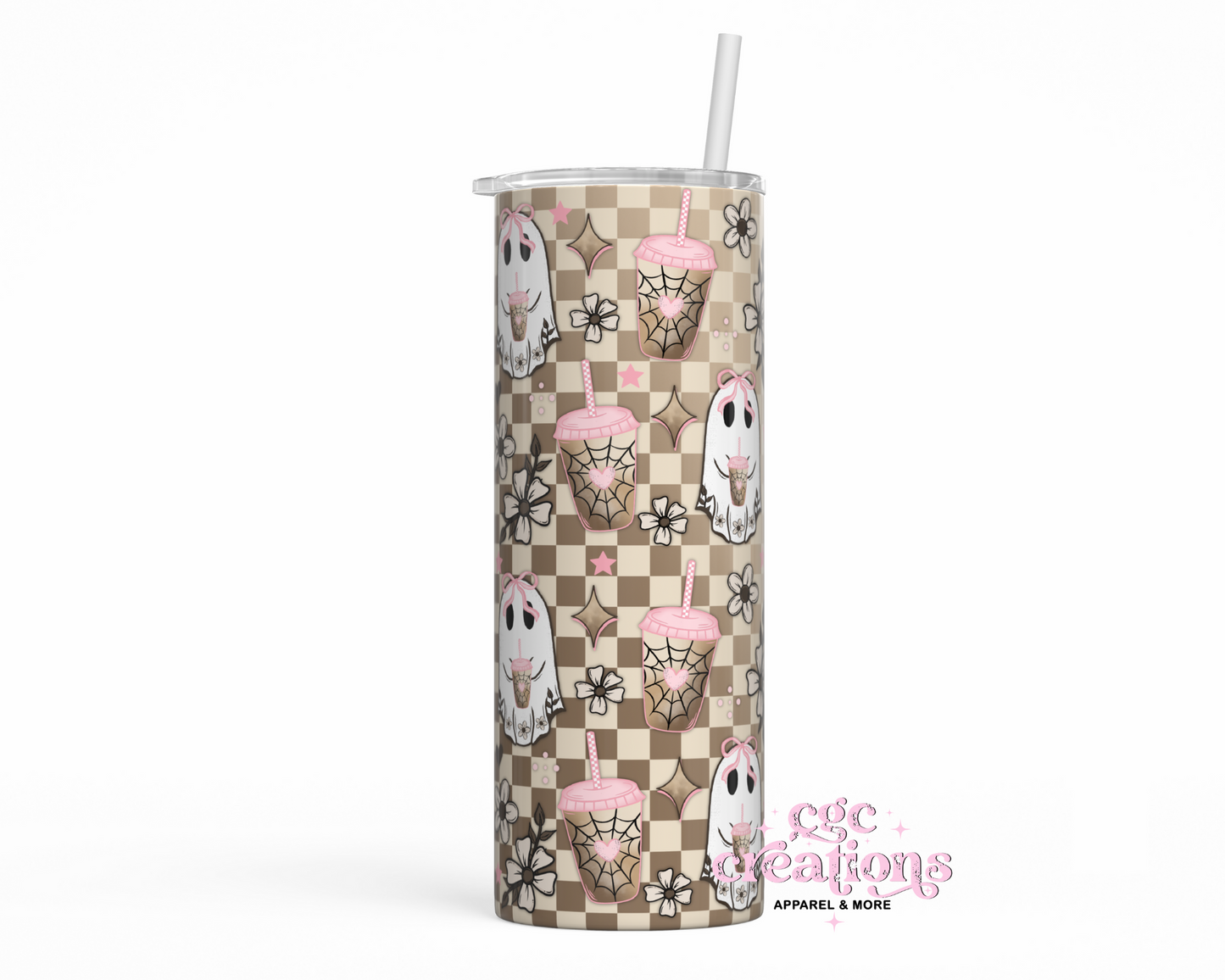 Cute Ghostie 20 oz Insulated Tumbler