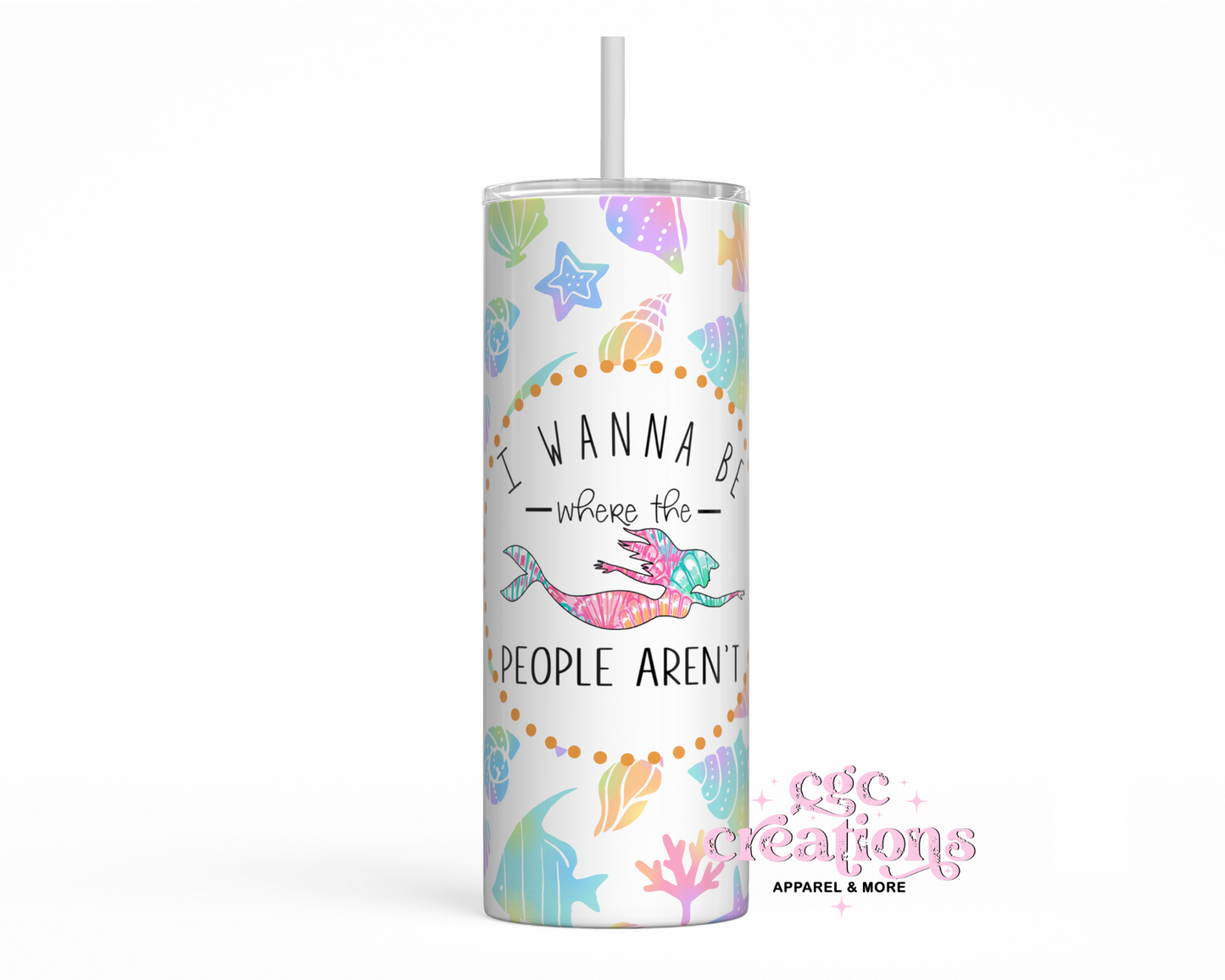 I Wanna Be Where The People Aren't 20oz Insulated Tumbler