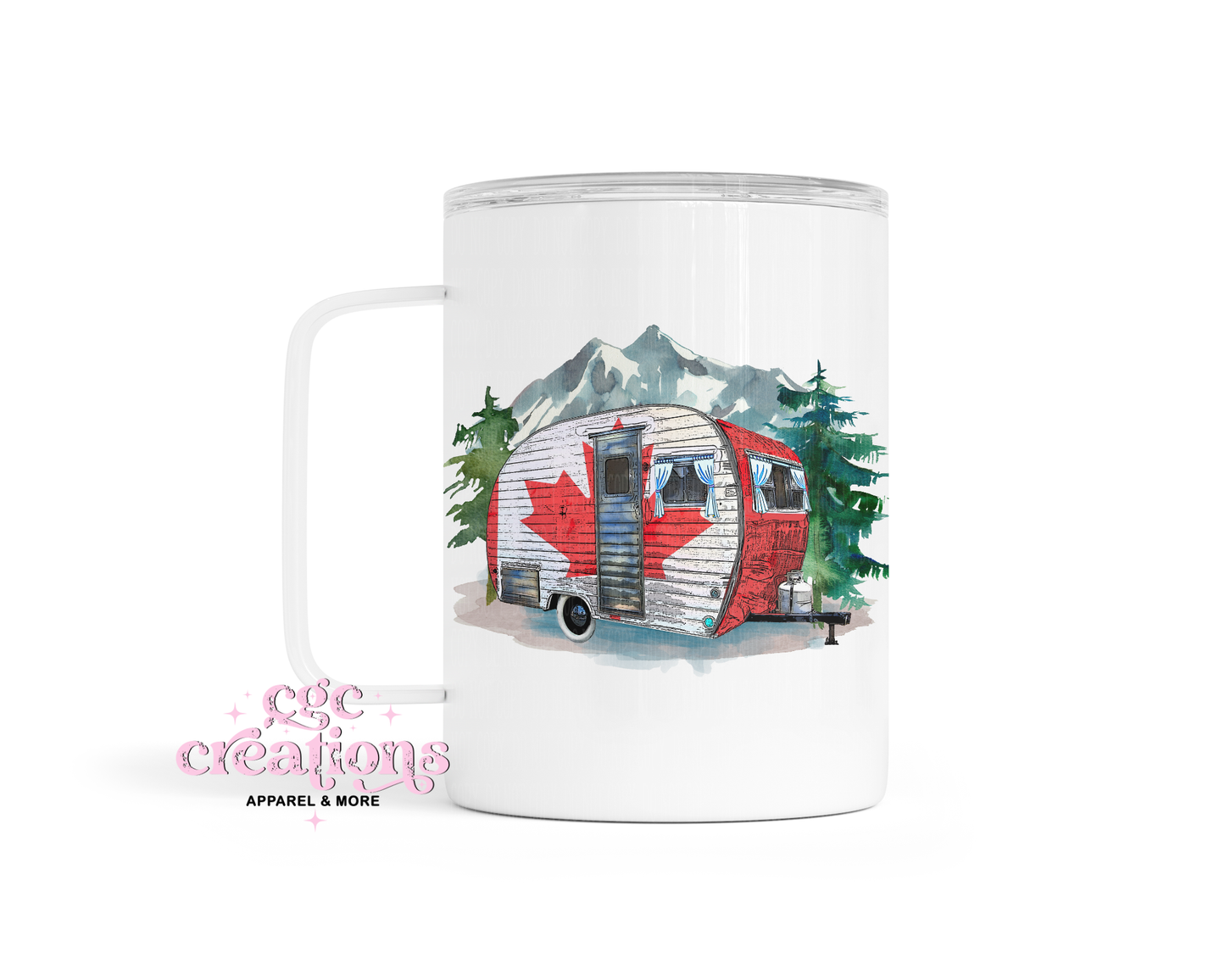 Canada Travel Trailer Coffee Tumbler