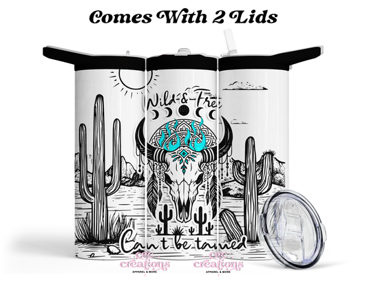 Wild & Free Can't Be Tamed 20oz Insulated Tumbler
