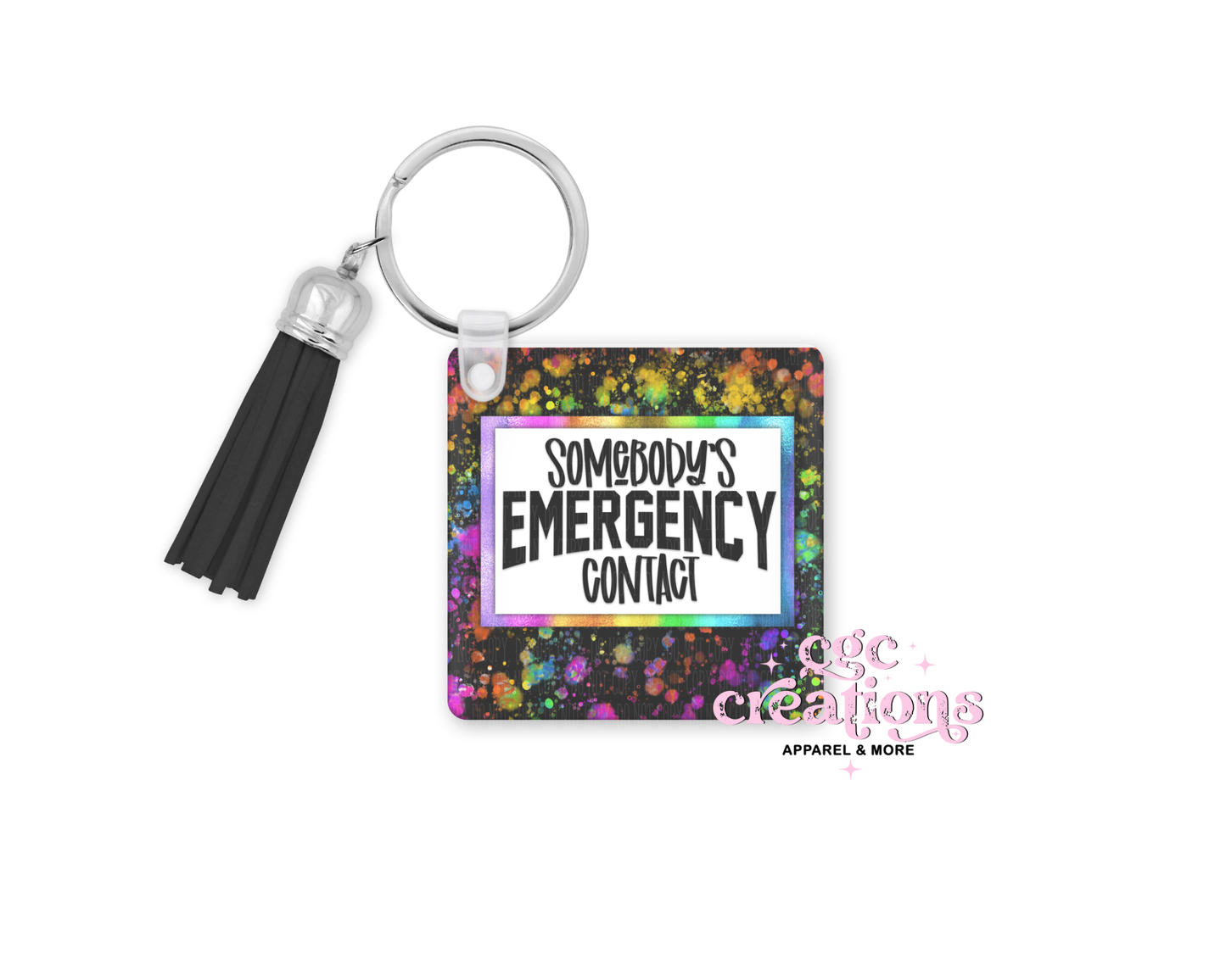 Somebody's Emergency Contact Acrylic Keychain